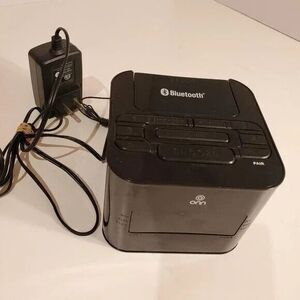 Onn Bluetooth Speaker Small Solid Black for Home Audio Alarm Electronic